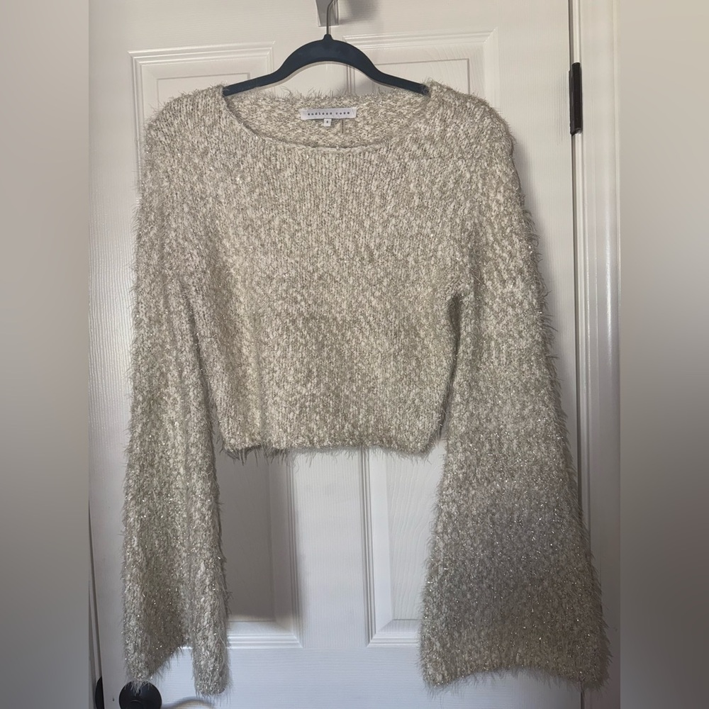 Endless Rose Ivory Fluffy Knit Sweater